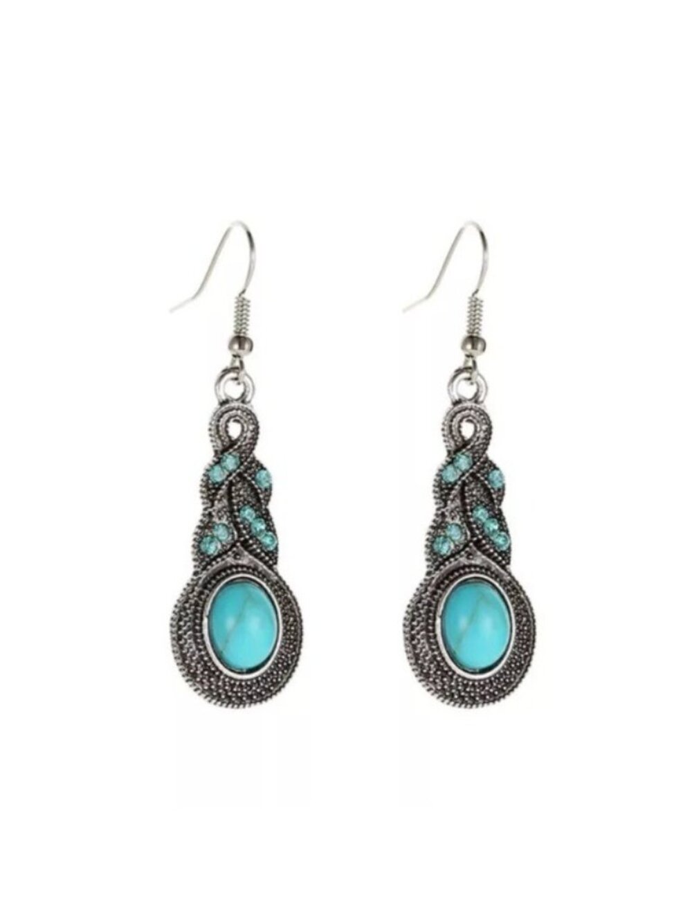 Dangle turquoises earrings Boho Southwest dangling Fashion Jewelry
